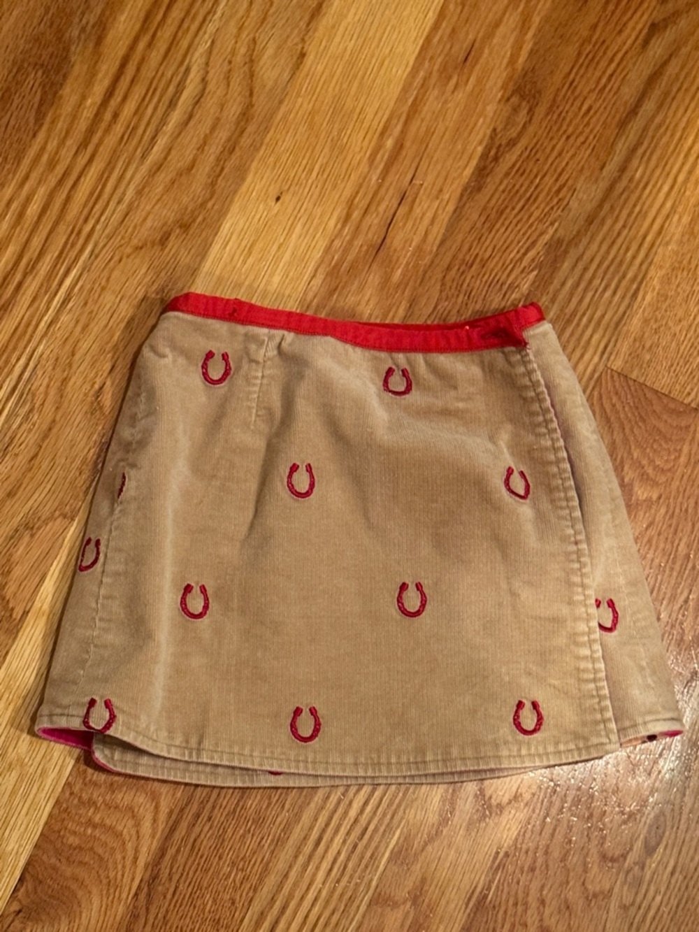 Lilly Pulitzer Pink Horse Print Reversible Kids Skirt - Picture 4 of 4